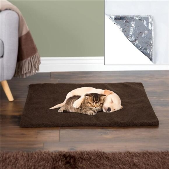 Self-Warming Cat Bed – 36x24 Thermal Pet Mat,Bed Liner,or Self-Warming Crate Pad - Picture 2 of 7